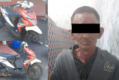 Pria Paruh Baya Itu Mengaku Sudah 14 Kali Curi Motor di Lampung Barat