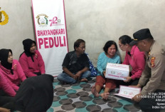 Kapolsek BNS dan Bhayangkari Kunjungi Warga Disabilitas 