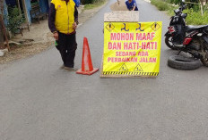 Setelah Dikeluhkan Warga, Proyek Gorong-Gorong Tugusari  Baru Pasang Plang Peringatan