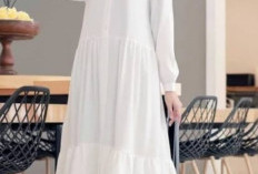 Model Gamis Putih Lebaran 2025 yang Anggun dan Simpel