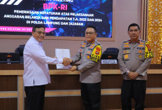 Polda Lampung Disambangi Tim BPK RI