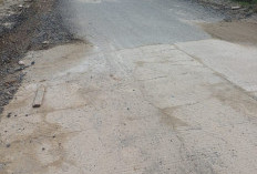 Jalan Rigid APBD Lambar Retak,  DPUPR Janji Diperaiki Rekanan