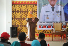 Ketua TP PKK Lampung Barat Zelda Naturi Beberkan Program Penanganan Stunting di Hadapan Pj Gubernur Samsudin