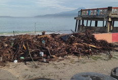 Berasal dari Muara Sungai,  Pantai Labuhan Jukung Dipenuhi Sampah