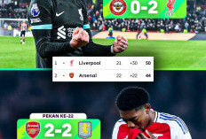 Justin Kluivert Raih Hattrick, Liverpool Perpanjang Keunggulan, Arsenal Tertahan di Pekan ke-22 Liga Inggris