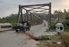 SEMPAT DITANGANI  Jembatan di BNS Kembali Amblas