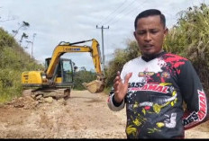 Pembangunan Jalan Poros Pagardewa Dimulai, Pengguna Jalan Diimbau Waspada