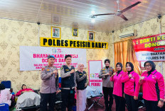 HUT Bhayangkara ke-79, Polres Pesbar Gelar Donor Darah
