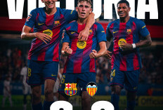Tiga Penyerang Barcelona Cetak Brace Hancurkan Valencia 6-0