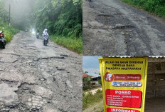 Tak Mau Terus Menunggu, Masyarakat Pilih Patungan  Perbaiki Jalan Kabupaten 