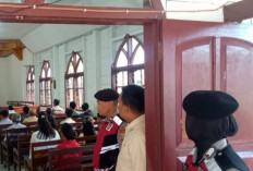 Polres Lampung Barat Laksanakan Pengamanan Ibadah Kenaikan Yesus Kristus