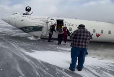 Kecelakaan Pesawat Delta Airlines di Bandara Toronto, 3 Penumpang Kritis