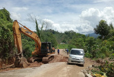 Penanganan Jalan Amblas Dikebut,  Kendaraan Sudah Bisa Melintas 