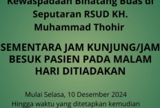 Terkait Keberadaan Harimau Sumatra RSUD M.Thohir Tiadakan Jam Besuk Malam