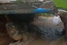 Gorong-gorong Jebol,  Akses Jalan Pekon Tigajaya Terancam Putus