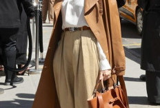Alternatif Stylish Pengganti Jeans: 8 Artis Tampil Modis dengan Celana Palazzo Beige