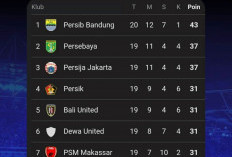 Klasemen Liga 1 Pekan ke-20: Persib Bandung Kokoh di Puncak