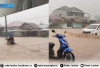 Hujan Deras, Jalan Utama di Sumber Sari Pekon Hanakau Terendam Banjir